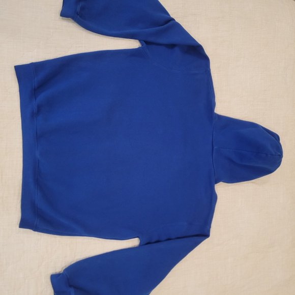 Adidas Unisex Hoodie Pull Over Blue Sweatshirt Size XL - Picture 4 of 4